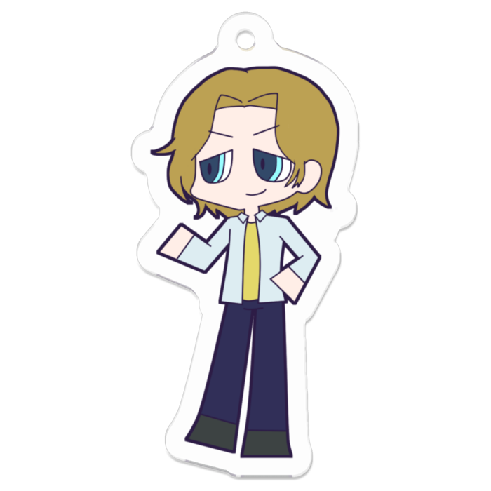 アクリルキーホルダー（コーティング） - 50 x 50 (mm)