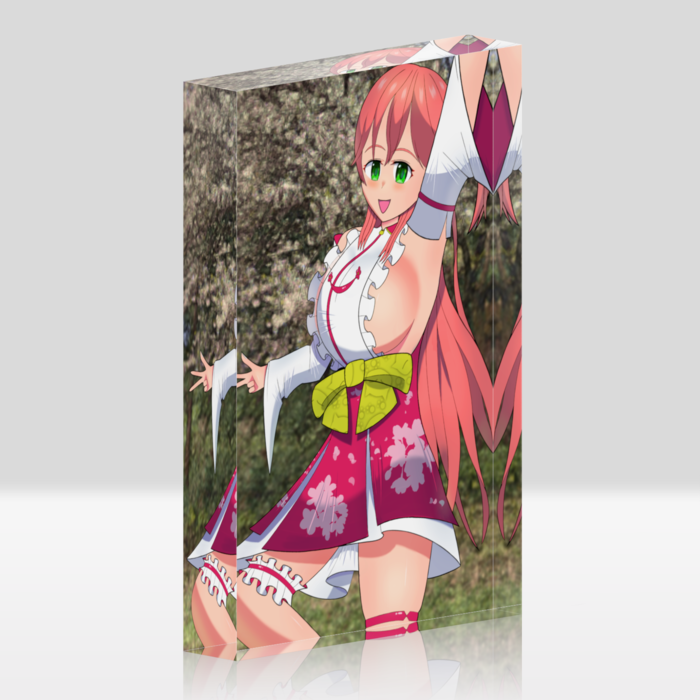 アクリルブロック - 100x148mm（ホワイト）
