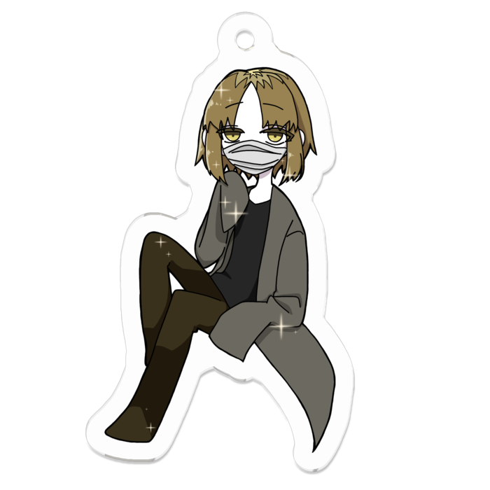 アクリルキーホルダー - 50 x 50 (mm)