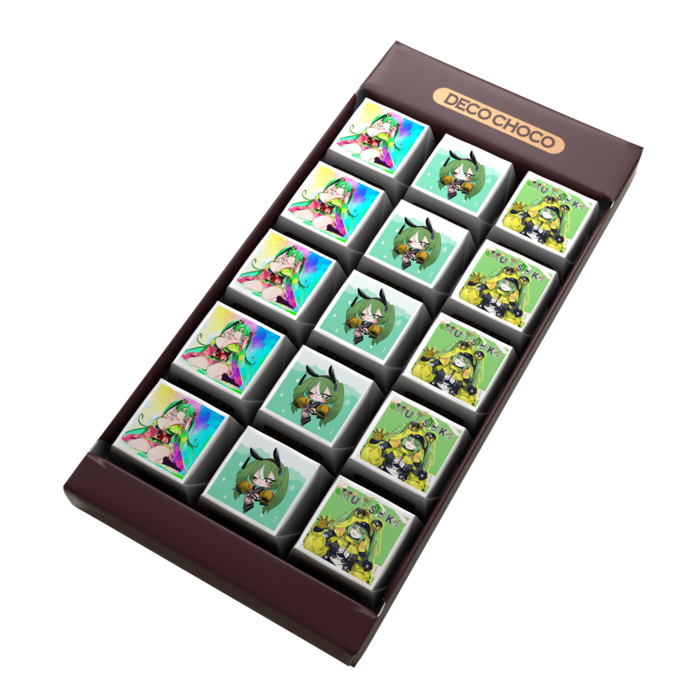 DECOチョコ - 列ごとにデザイン