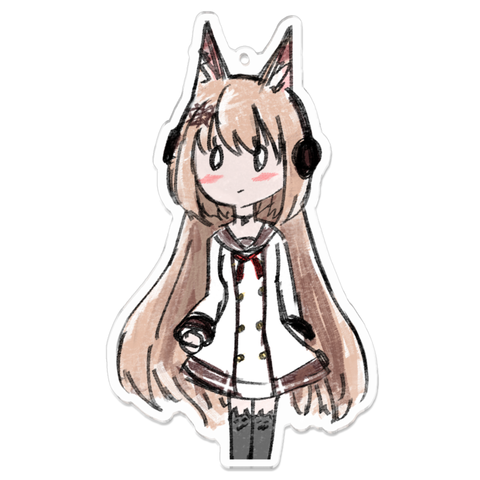 なるちゃんアクキー - 100 x 100 (mm)