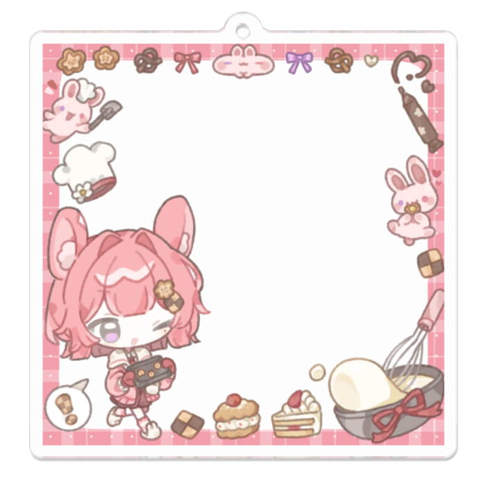 アクリルキーホルダー - 70 x 70 (mm)