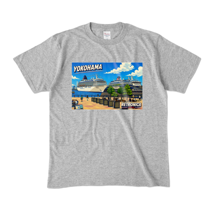 カラーTシャツ - M - 杢グレー (濃色)