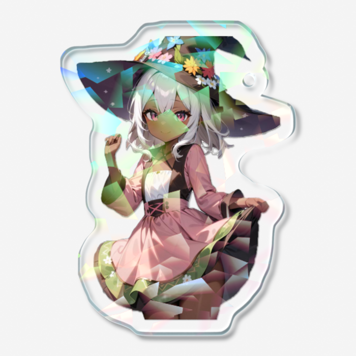 ホログラムアクリルキーホルダー - 50 × 50mm