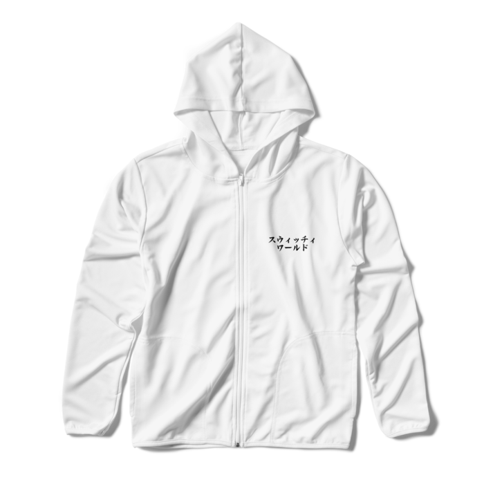 ジップパーカー - S - ホワイト