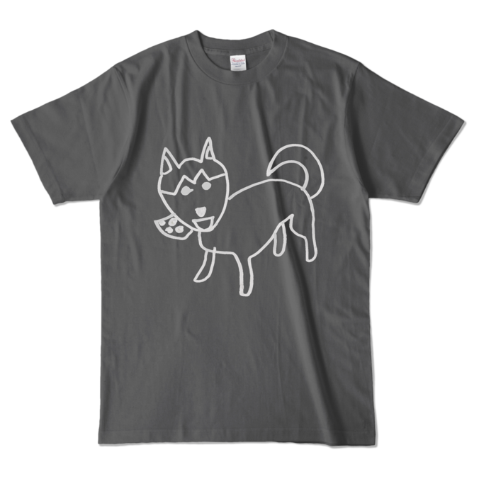 カラーTシャツ - L - チャコール (濃色)