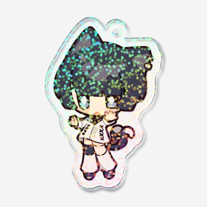 ホログラムアクリルキーホルダー - 50 × 50mm