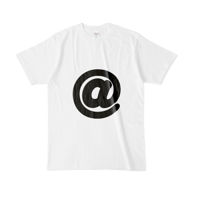 「@」Tシャツ - L - 白