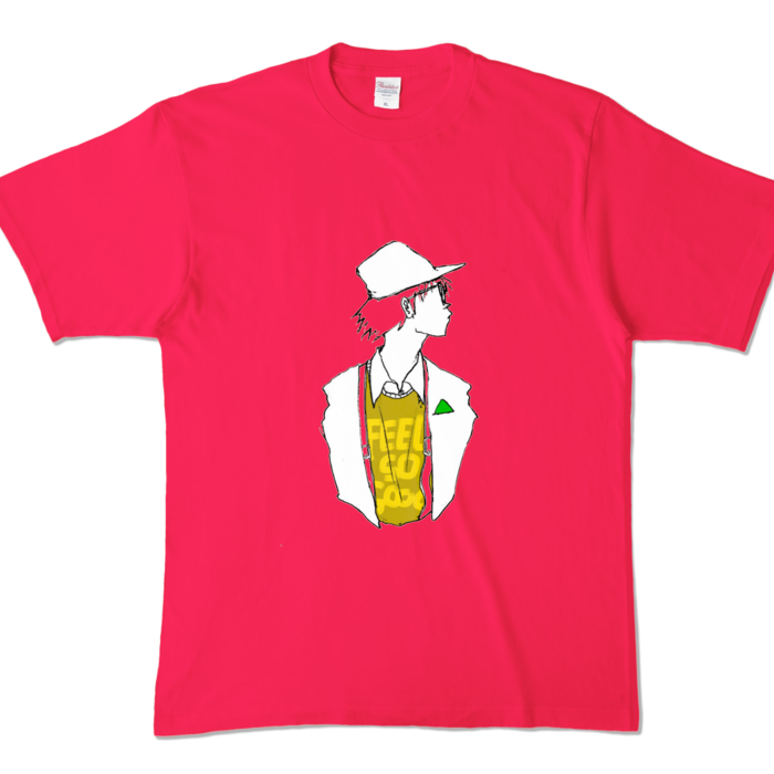 カラーTシャツ - XL - ホットピンク (濃色)