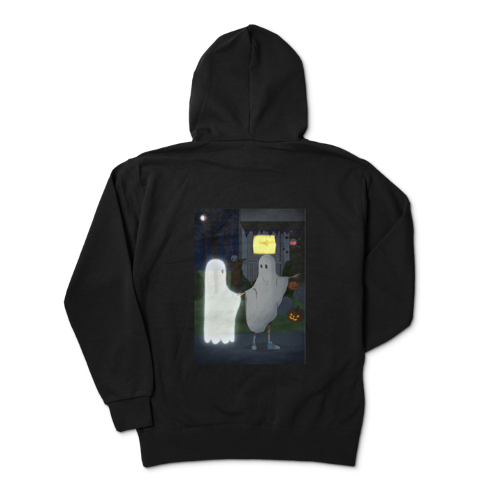 ジップパーカー - XL - ブラック