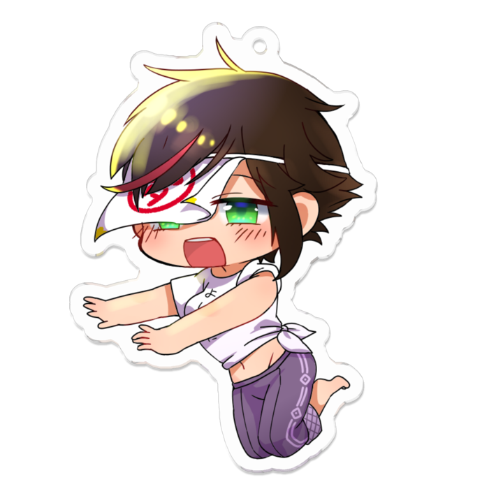 秋里夢女子アクリルキーホルダー - 70 x 70 (mm)