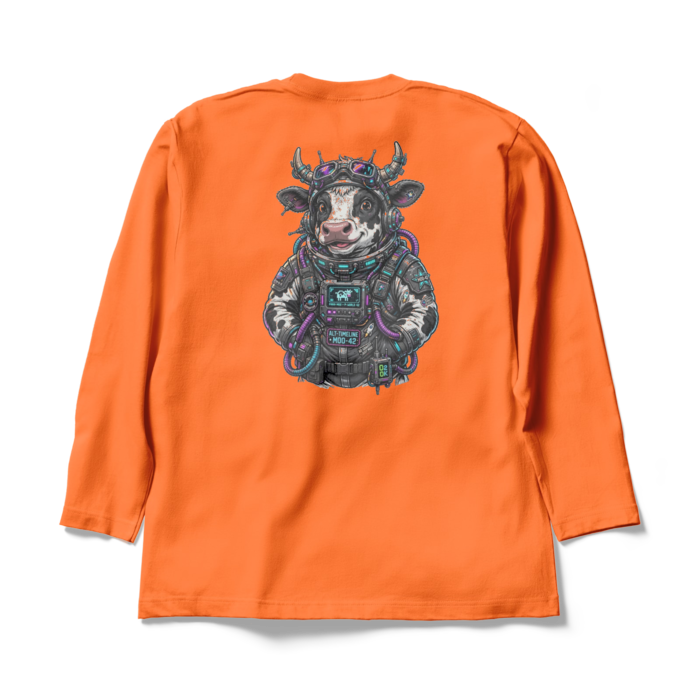 ロングスリーブTシャツ - XL - オレンジ(1)