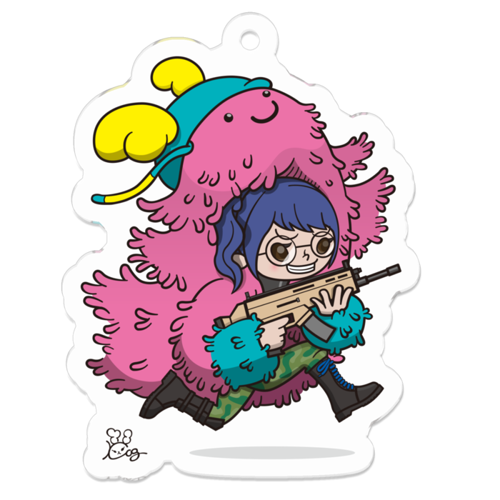 アクリルキーホルダー - 50 x 50 (mm)