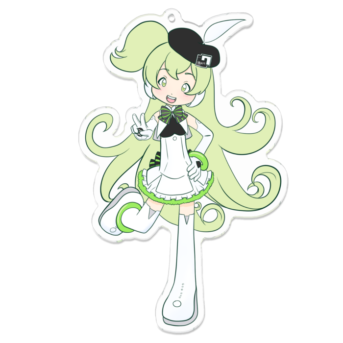 アクリルキーホルダー（コーティング） - 100 x 100 (mm)