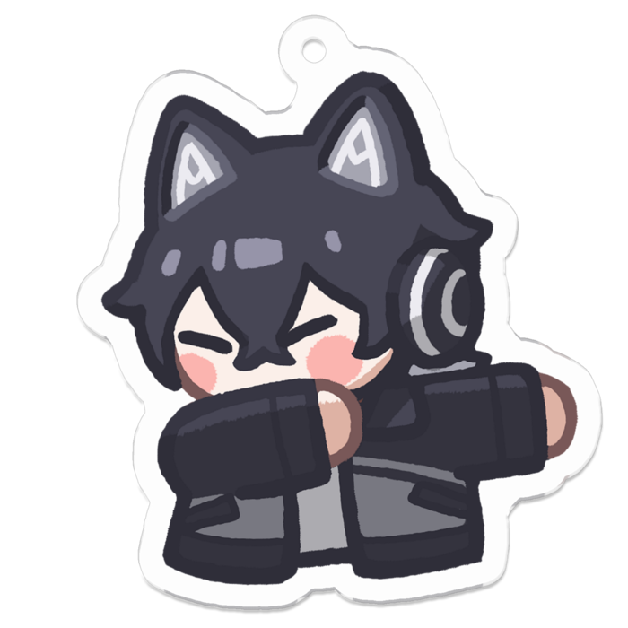 アクリルキーホルダー - 50 x 50 (mm)