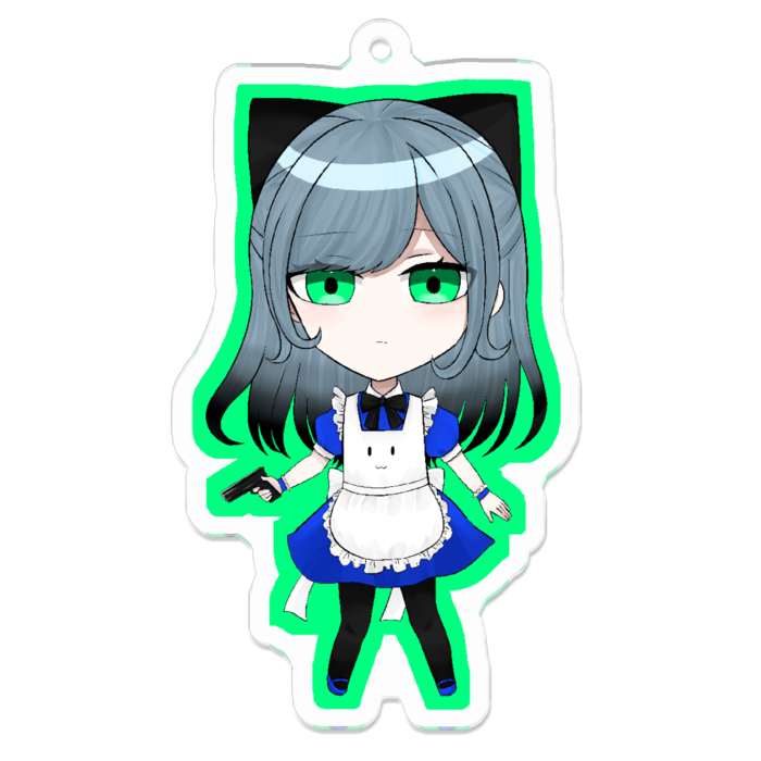 アクリルキーホルダー（コーティング） - 70 x 70 (mm)