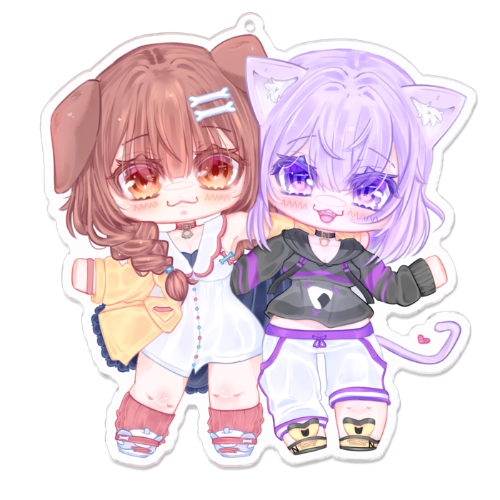 アクリルキーホルダー（コーティング） - 100 x 100 (mm)