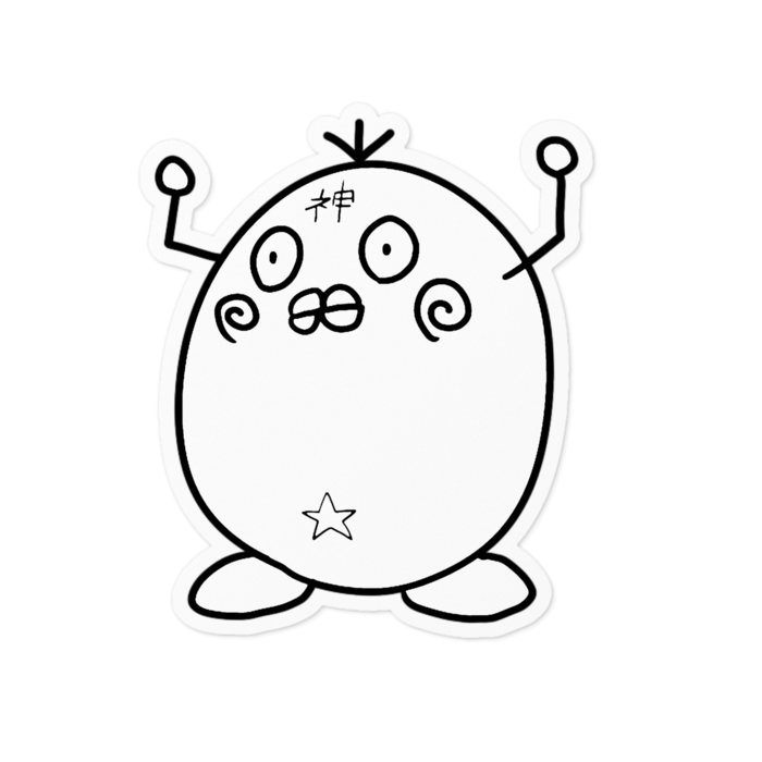 ステッカー - 100 x 100 (mm)