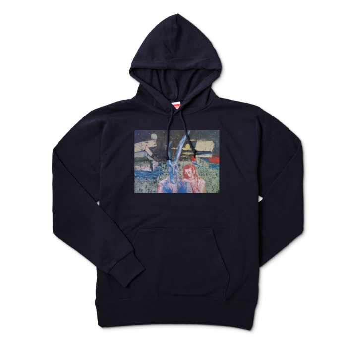 パーカー - XL - ネイビー