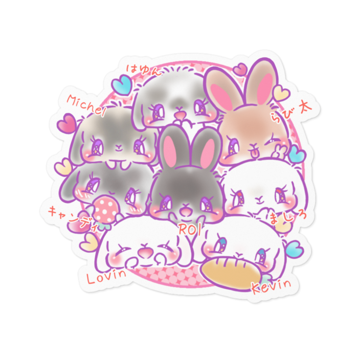 ステッカー - 100 x 100 (mm)