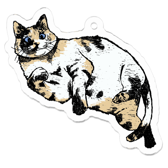 アクリルキーホルダー - 50 x 50 (mm)