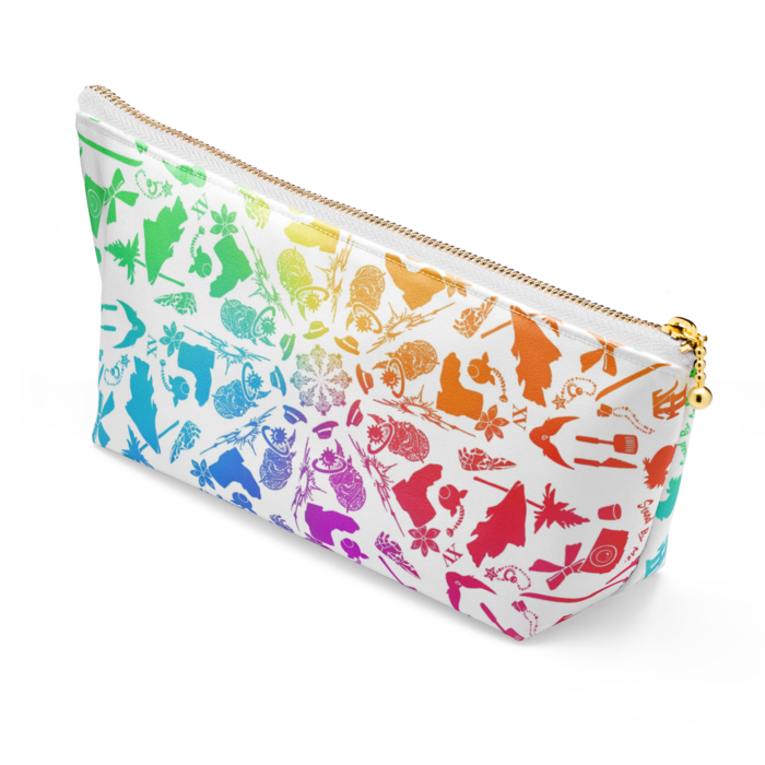 ポーチ - 長さ21.5cm / 高さ10cm - ホワイト