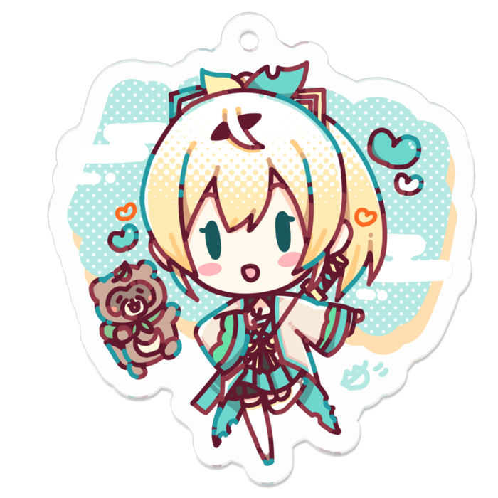 アクリルキーホルダー - 50 x 50 (mm)