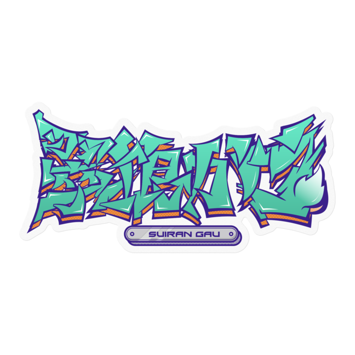 ステッカー - 100 x 100 (mm)