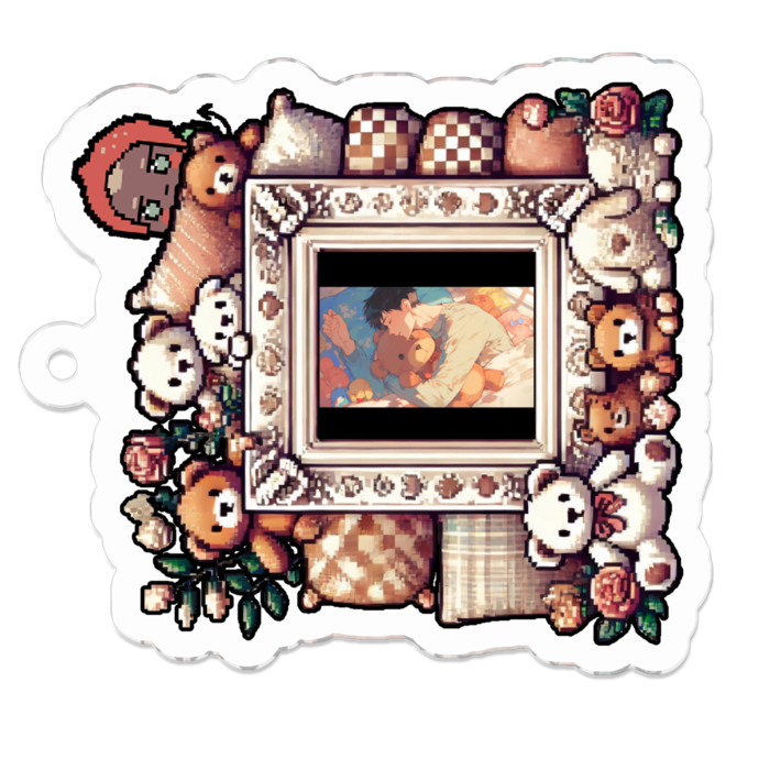 アクリルキーホルダー - 50 x 50 (mm)