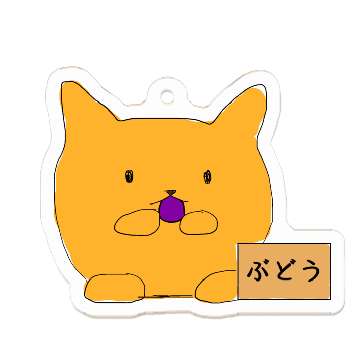 アクリルキーホルダー（コーティング） - 50 x 50 (mm)