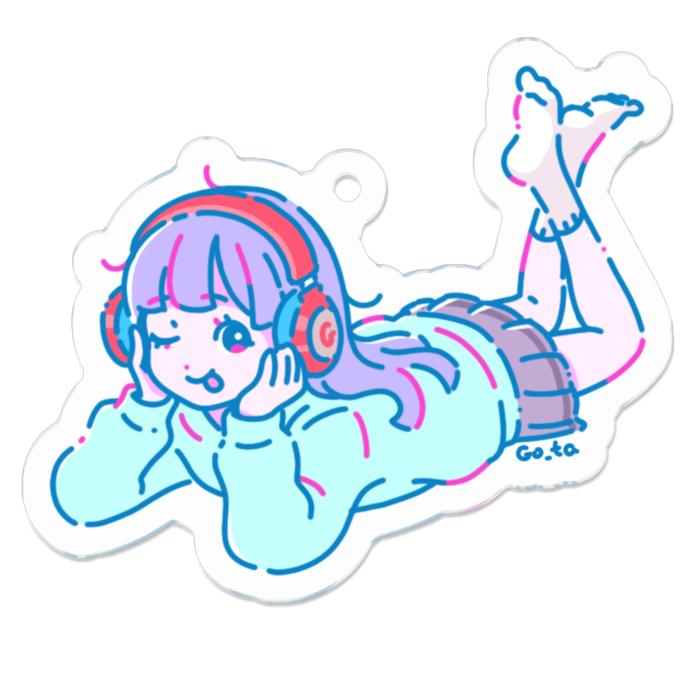 アクリルキーホルダー - 50 x 50 (mm)