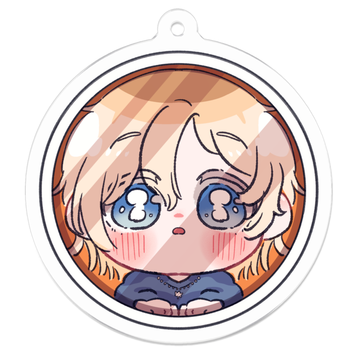 アクリルキーホルダー（コーティング） - 50 x 50 (mm)