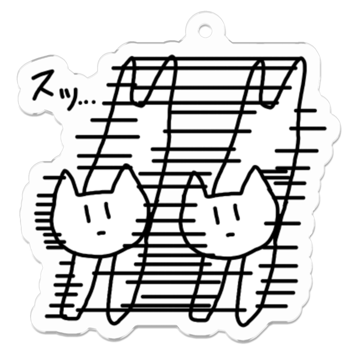 アクリルキーホルダー - 50 x 50 (mm)