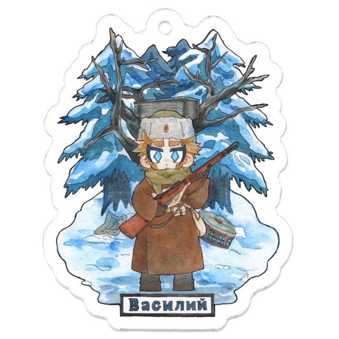 アクリルキーホルダー - 50 x 50 (mm)