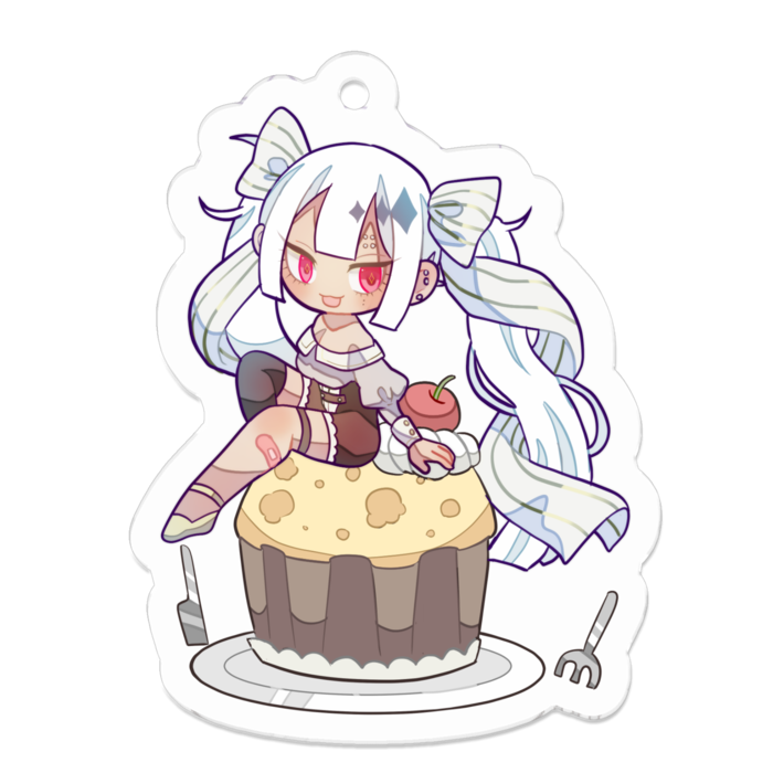 アクリルキーホルダー - 50 x 50 (mm)