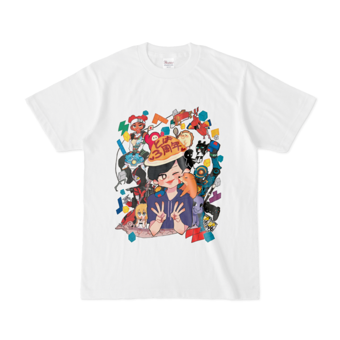 Tシャツ - S - 白(正面プリント)