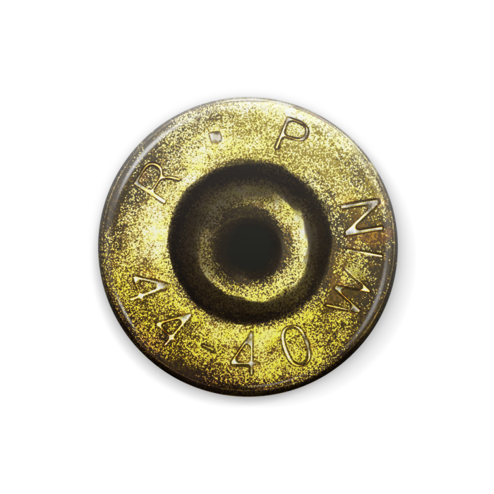 薬莢の底バッジ - 25mm