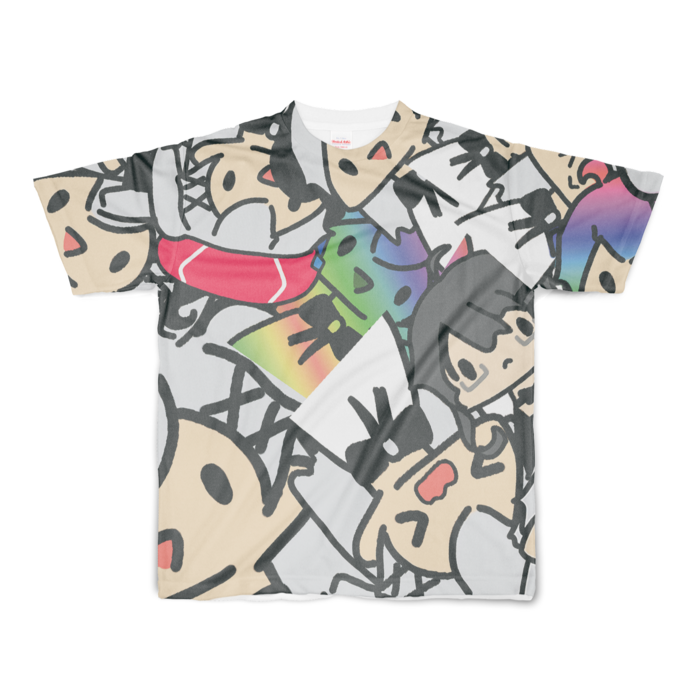 フルグラフィックTシャツ - S - 両面印刷