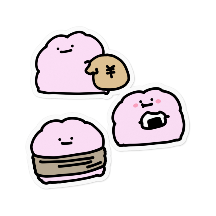 ステッカー - 100 x 100 (mm)