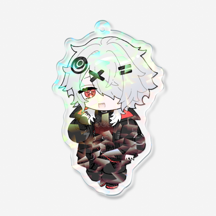 ホログラムアクリルキーホルダー - 70 × 70mm