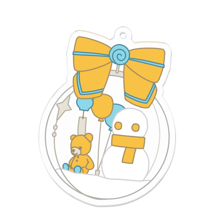 アクリルキーホルダー - 70 x 70 (mm)