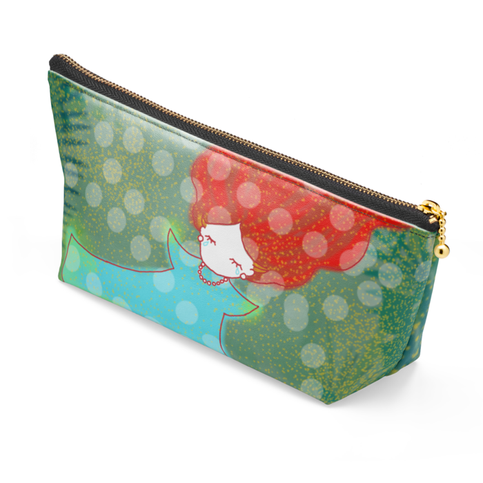 ポーチ - 長さ21.5cm / 高さ10cm - ブラック