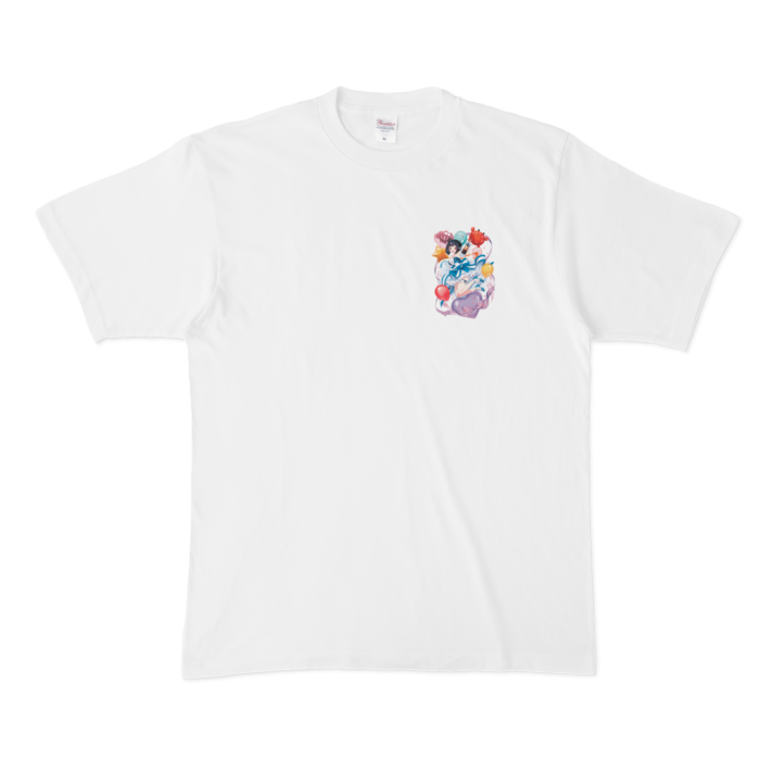 胸に小さく1周年 Tシャツ - XL - 白
