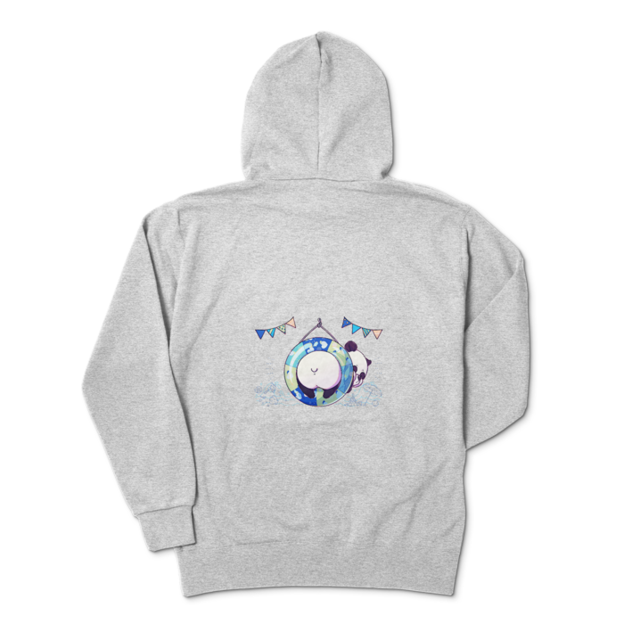 ジップパーカー - XL - 杢グレー