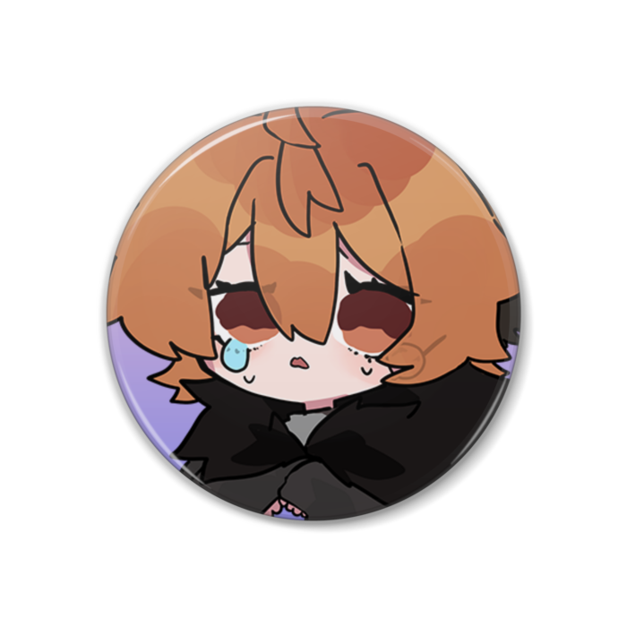 なきたそ缶バッチ