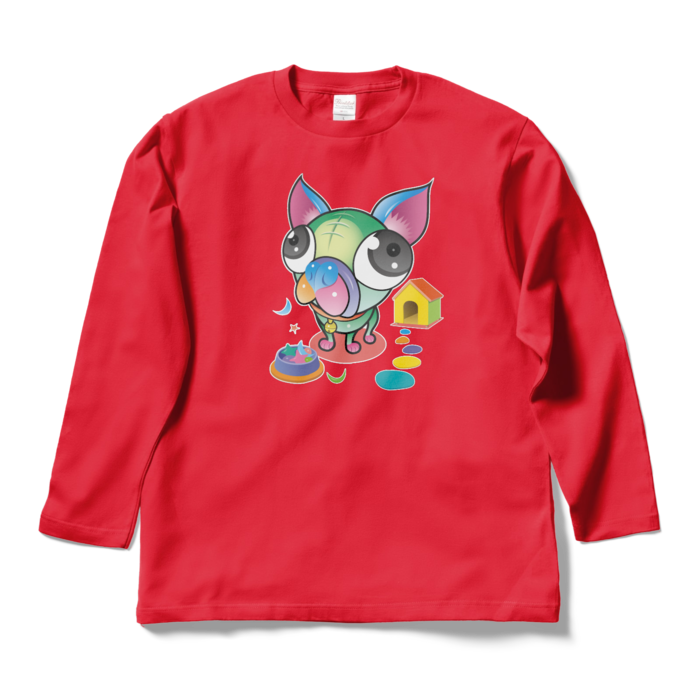 ロングスリーブTシャツ - L - レッド