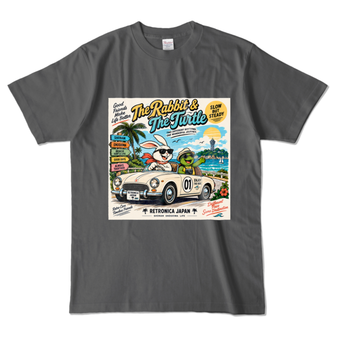 カラーTシャツ - L - チャコール (濃色)