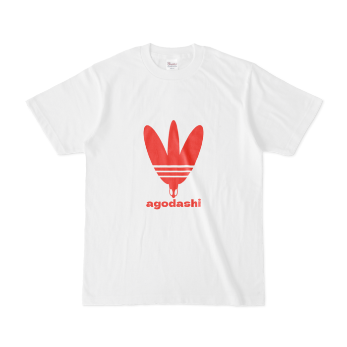 あごだしロゴTシャツ/赤ロゴ - yukikazemori - BOOTH
