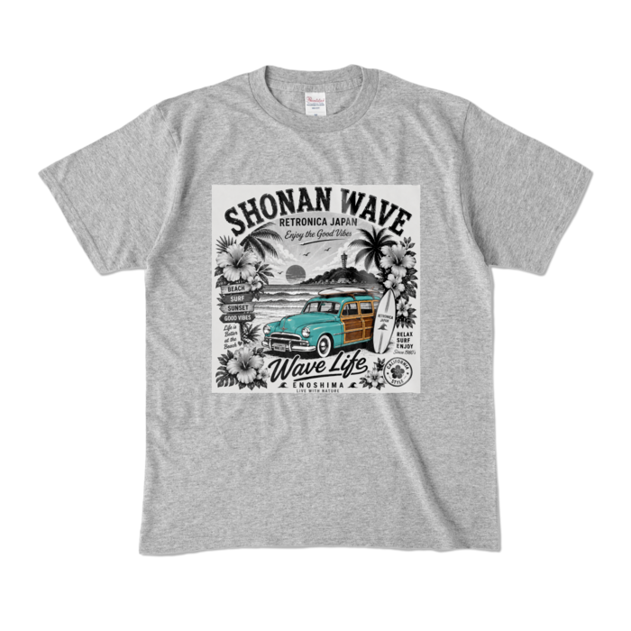 カラーTシャツ - M - 杢グレー (濃色)(1)