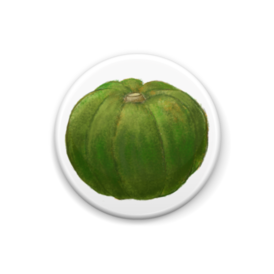 かぼちゃの缶バッジ Patatauna Booth